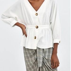 Zara linen tops sizeS